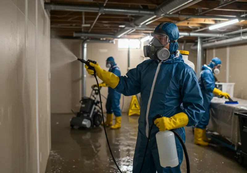 Basement Sanitization and Antimicrobial Treatment process in Oshkosh, NE